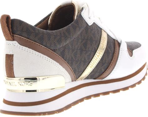 michael kors dash trainer dames sneakers bruin maat 39|Dash Logo and Leather Trainer .